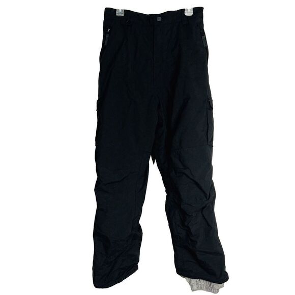 Turbine Snow Pants Men‎ Black Cargo Utility Waterproof Pockets Size XL - Picture 1 of 10